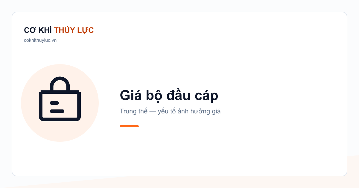 Giá bộ dụng cụ làm đầu cáp trung thế bao nhiêu