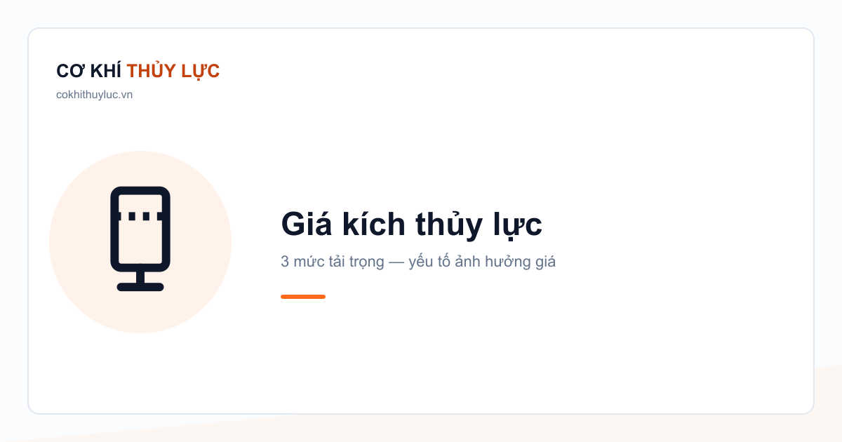Giá kích thủy lực bao nhiêu