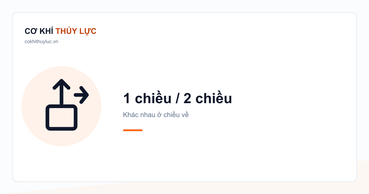 Kích thủy lực một chiều và hai chiều khác gì nhau