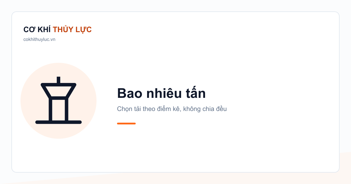 Kích thủy lực bao nhiêu tấn cho từng việc