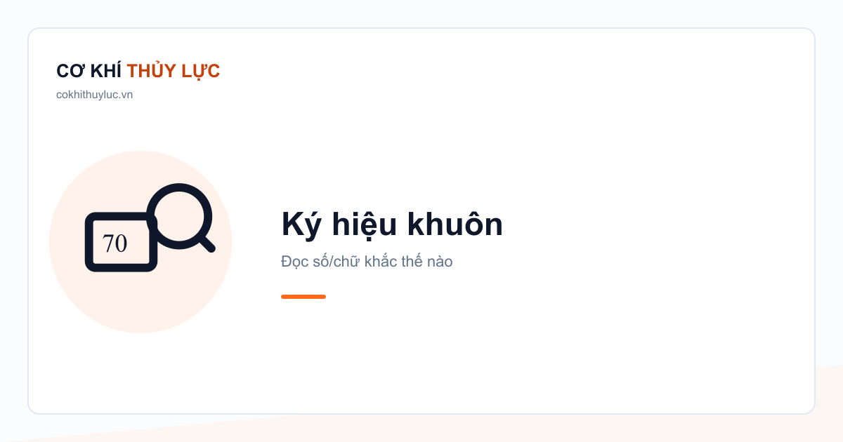 Ký hiệu trên khuôn ép cos