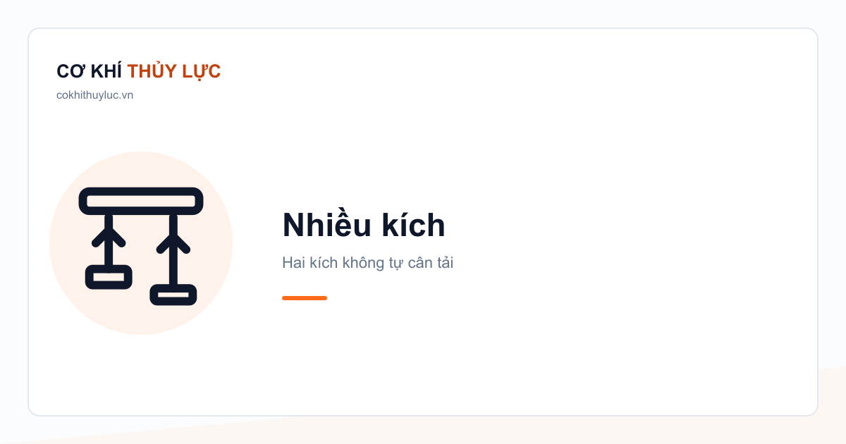 Nâng tải bằng nhiều kích cùng lúc