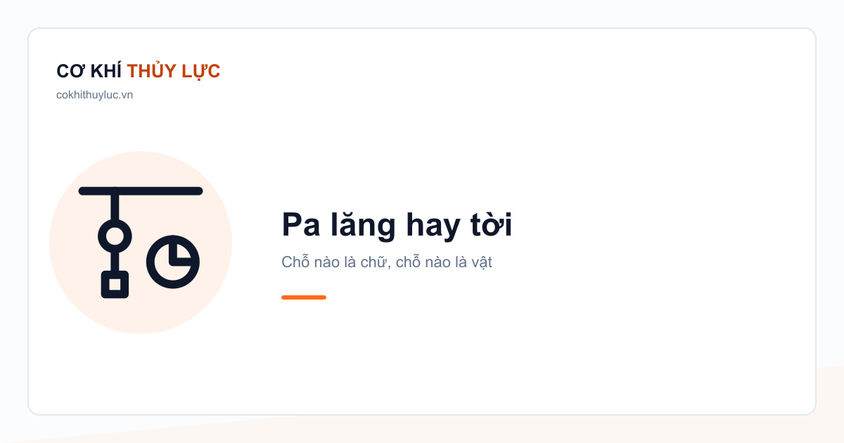 Phân biệt pa lăng, palăng và tời