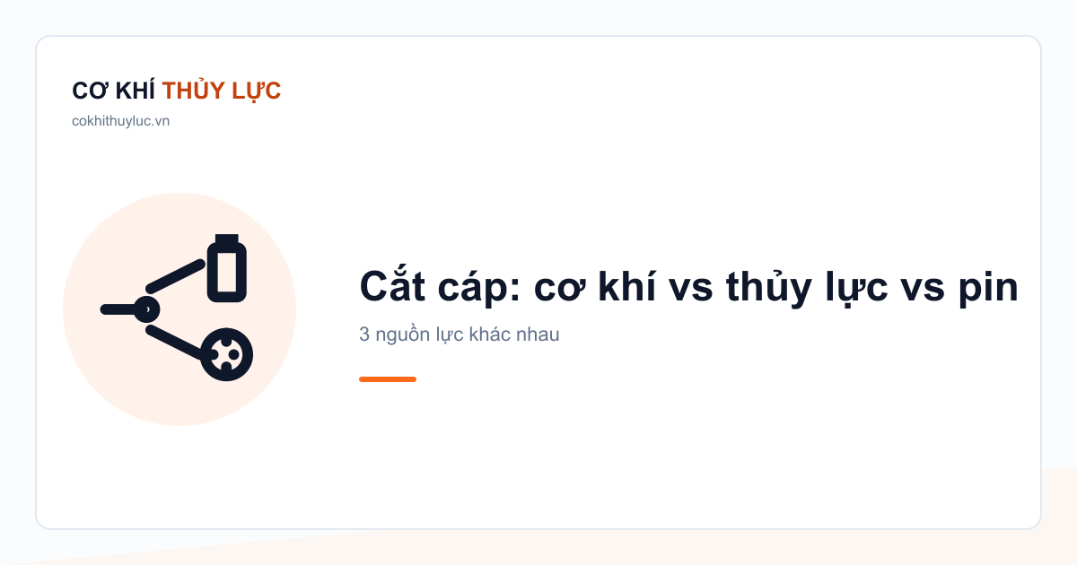 So sánh giá kìm cắt cáp cơ khí, thủy lực, pin