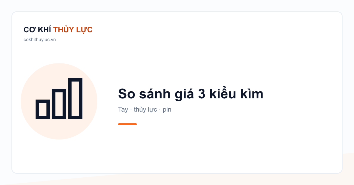 So sánh giá kìm ép cos tay, thủy lực, pin