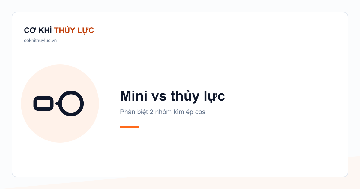 Kìm bấm cos mini và kìm ép cos thủy lực khác nhau thế nào