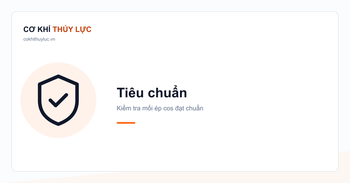 Tiêu chuẩn — Kiểm tra mối ép cos đạt chuẩn