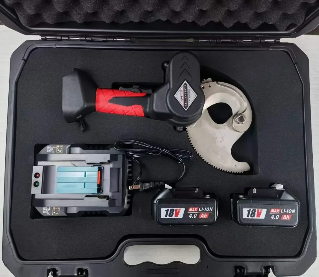 Kìm Cắt Cáp Thủy Lực Dùng Pin Hewlee HL-50M