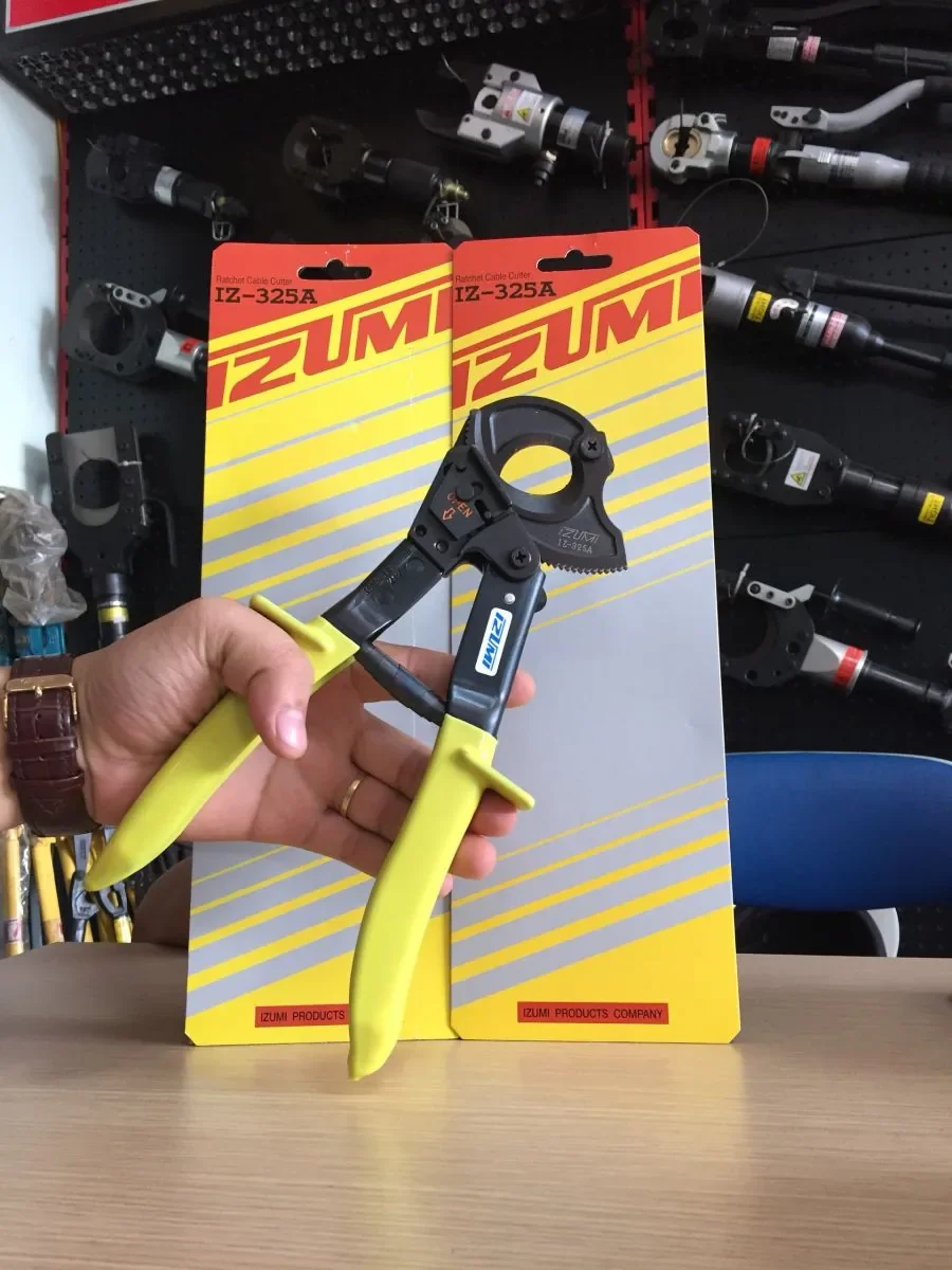 Kìm cắt cáp kiểu nhông (ratchet) tay IZUMI IZ-325A