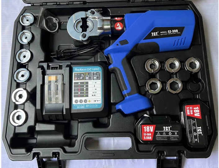 Máy ép cos thủy lực dùng pin EZ-300 Blue