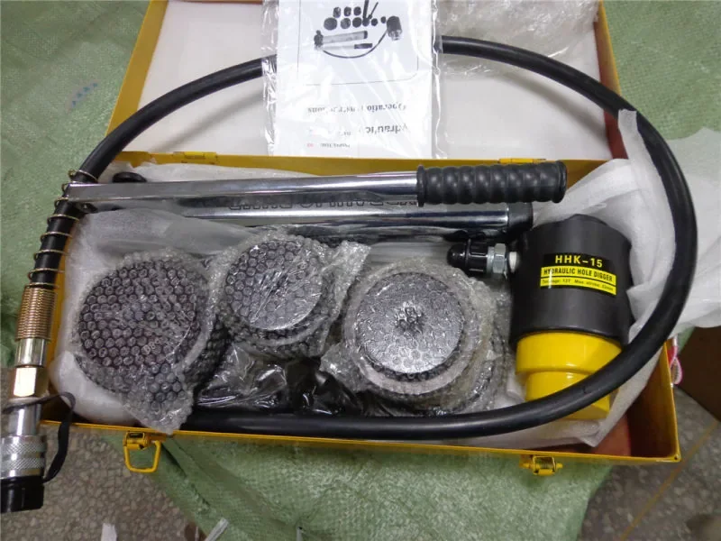 Bộ dụng cụ đột lỗ tôn thủy lực TLP HHK-15
